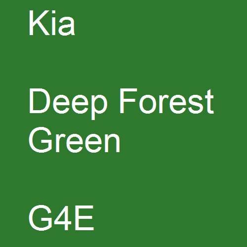 Kia, Deep Forest Green, G4E.